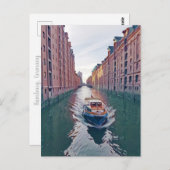 ハンブルク，リバークルーズボート ポストカード (正面/裏面)