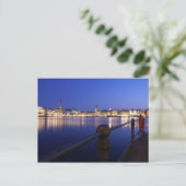 ハンブルクBinnenalster blaue Stunde Postkarte ポストカード (スタンド正面)