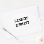 ハンブルクGermany楕円シール 楕円形シール (封筒)