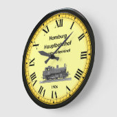 ハンブルクHbf駅～ドイツ～ 1906～大時計 ラージ壁時計 (傾斜)