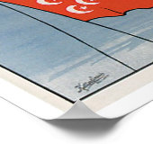 ハンブルグアメリカ線ヴィンテージ出荷広告 ポスター (角)