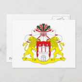 ハンブルグコートオブアームズはがき ポストカード (正面/裏面)