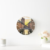 ハンブルグシティスケープ ラウンド壁時計 (ホーム)