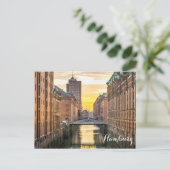 ハンブルグドイツカナルウォーターウェイ ポストカード (スタンド正面)