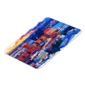 ハンブルグドイツシティビューウォーターカラー マグネット (左側)