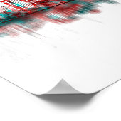 ハンブルグドイツスカイライン ポスター (角)