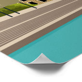 ハンブルグドイツヨーロッパシティトラベルイラストレーション ポスター (角)