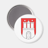 ハンブルグドイツ公式コートシンボル マグネット (正面/裏面)