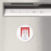 ハンブルグドイツ公式コートシンボル マグネット (インサイチュ (食洗機))