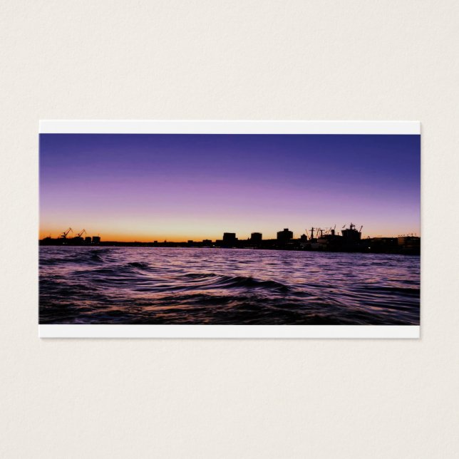 ハンブルグハーバーシルエットサンセット (正面)