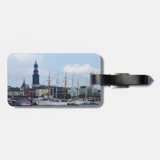 ハンブルグハーバーハーフェンミシェルドイツクランドシフ ラゲッジタグ (裏面横)
