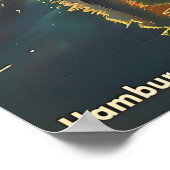 ハンブルグハーバーヴィンテージ ポスター (角)