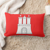 ハンブルグランバーピロー国旗 ランバークッション (ブランケット)