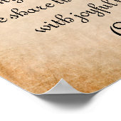 ハンブルハートメルタイム祈りの言葉 ポスター (角)