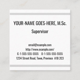 ハンブルプロフェッショナル名刺 スクエア名刺