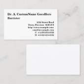 ハンブルリーガルプロフェッショナル名刺 名刺 (正面/裏面)