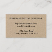 ハンブルロープロフェッショナル名刺 名刺 (裏面)