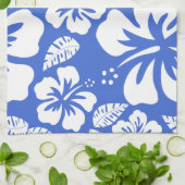 ハンブルーハワイアントロピカルハイビスカス キッチンタオル (折り畳み)