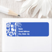 ハンブルーハワイアントロピカルハイビスカス; Palm ラベル (インサイチュ)