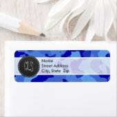 ハンブルー迷彩柄;レトロシャルボードルック ラベル (インサイチュ)