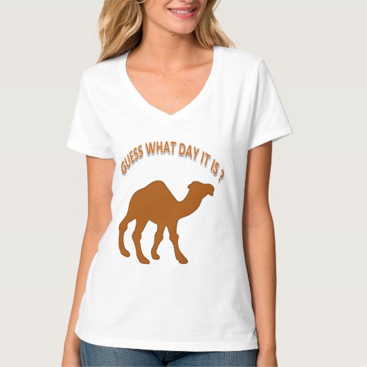 ハンプの日 – 今日は何日か分かる？-シャツ Tシャツ (正面)