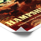 ハンプシャーイングランドヴィンテージ旅行ポスター復元 ポスター (角)