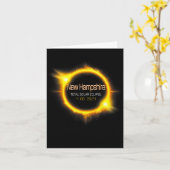 ハンプシャー太陽のトータルEclipseアメリカ4月04.08. カード (黄色い花)