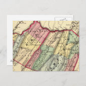 ハンプシャー州ミネラルカウンティの地図 ポストカード (正面/裏面)