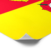 ハンプシャー州旗（英国） ポスター (角)