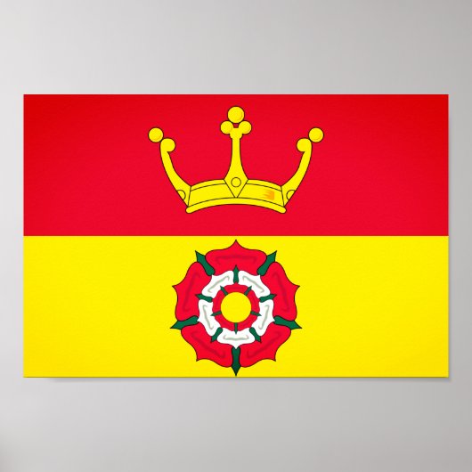 ハンプシャー州旗（英国） ポスター (正面)