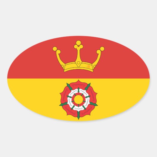 ハンプシャー州旗（英国） 楕円形シール (正面)