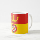 ハンプシャー州旗（UK県） コーヒーマグカップ (正面右)