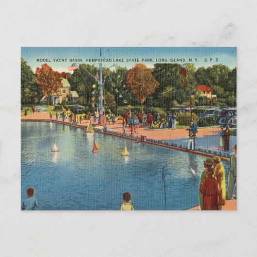 ハンプステッドレイク州パーク、ロングアイランドN.Y. ポストカード (正面)