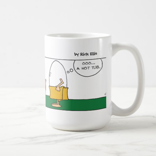 ハンプティおもしろいダンプティホットタブ コーヒーマグカップ (右)