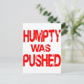 ハンプティは押された ポストカード (スタンド正面)