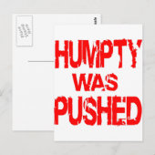 ハンプティは押された ポストカード (正面/裏面)