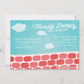ハンプティカラフルダンプティ赤ちゃんシャワー招待状 招待状 (裏面)