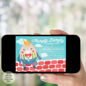 ハンプティカラフルダンプティ赤ちゃんシャワー招待状 招待状