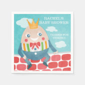 ハンプティカラフルダンプティ赤ちゃんシャワー紙ナプキンス スタンダードカクテルナプキン (正面)