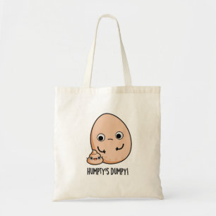 ハンプティズダンピーエッグおもしろいウンチプリン トートバッグ