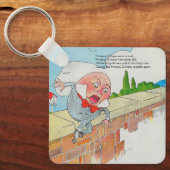 ハンプティダンプティオンウォールマザーグース子供部屋韻 キーホルダー (正面)