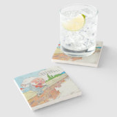 ハンプティダンプティオンウォールマザーグース子供部屋韻 ストーンコースター (横)