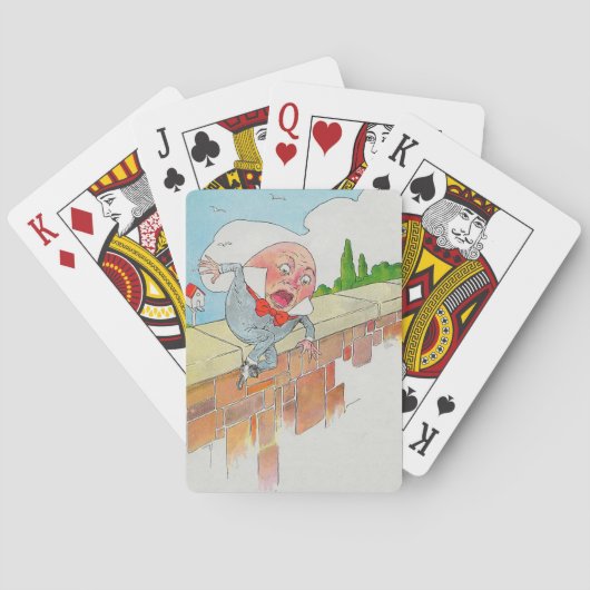 ハンプティダンプティオンウォールマザーグース子供部屋韻 トランプ (裏面)