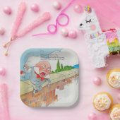 ハンプティダンプティオンウォールマザーグース子供部屋韻 ペーパープレート (パーティー)