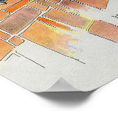 ハンプティダンプティオンウォールマザーグース子供部屋韻 ポスター (角)