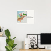 ハンプティダンプティオンウォールマザーグース子供部屋韻 ポスター (ホームオフィス)