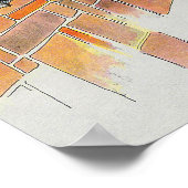 ハンプティダンプティオンウォールマザーグース子供部屋韻 ポスター (角)