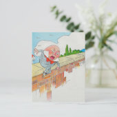 ハンプティダンプティオンウォールマザーグース子供部屋韻 ポストカード (スタンド正面)