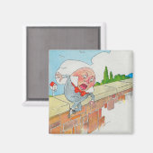 ハンプティダンプティオンウォールマザーグース子供部屋韻 マグネット (正面/裏面)