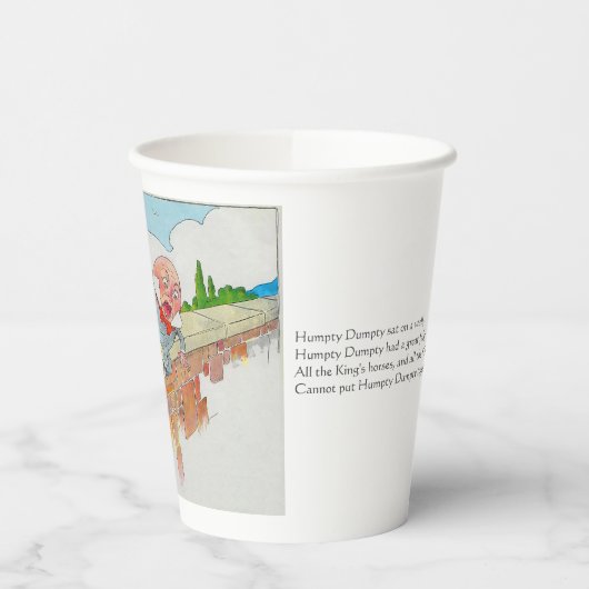 ハンプティダンプティオンウォールマザーグース子供部屋韻 紙コップ (左)